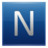 Letter N blue Icon